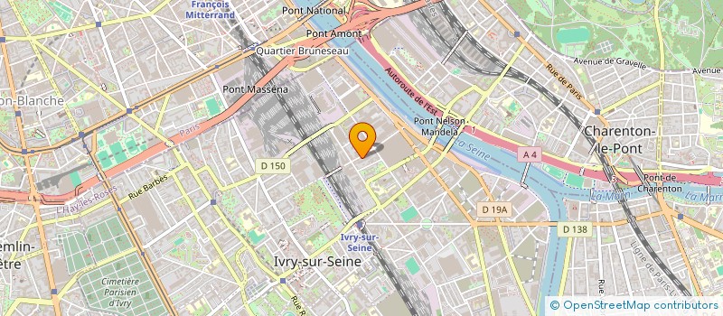 localisation de l'entreprise SYND COPRO 45 RUE JULES WANZUPPE à IVRY-SUR-SEINE