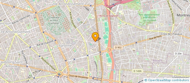 localisation de l'entreprise SYND COPRO 46-48 RUE MOURAUD  PARIS