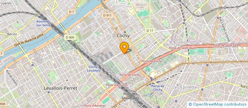 localisation de l'entreprise SYND COPRO 46 R DE PARIS à CLICHY