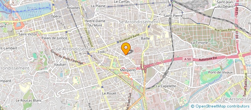localisation de l'entreprise SYND COPRO 46 RUE A.MAILLE à MARSEILLE