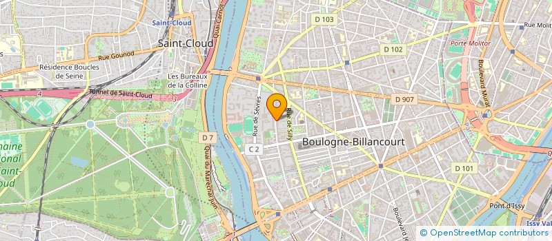 localisation de l'entreprise SYND COPRO 47 B RUE DE BELLEVUE à BOULOGNE-BILLANCOURT