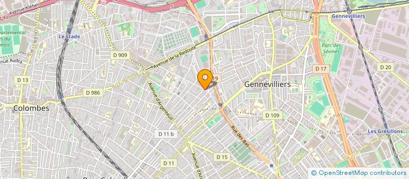 localisation de l'entreprise SYND COPRO 47 RUE EMILE ZOLA  ASNIERES-SUR-SEINE