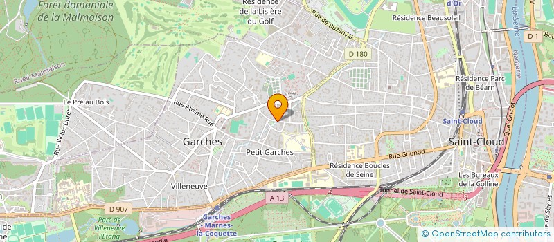 localisation de l'entreprise SYND COPRO 48 A 50 R DES CROISSANTS à GARCHES