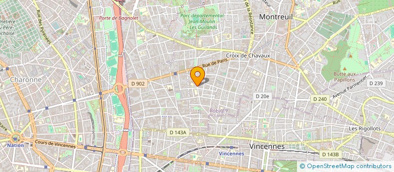 localisation de l'entreprise SYND COPRO 48 RUE FRANCOIS ARAGO à MONTREUIL