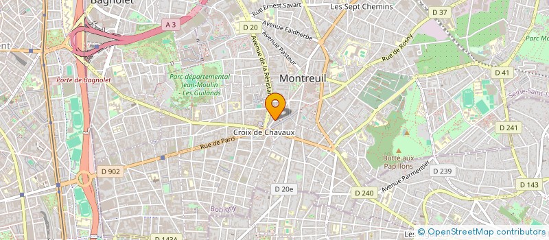 localisation de l'entreprise SYND COPRO 49 BD ROUGET DE L'ISLE à MONTREUIL