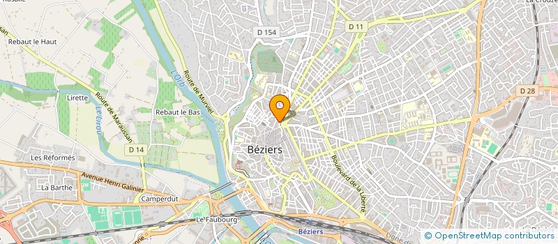 localisation de l'entreprise SYND COPRO 5 ALL PAUL RIQUET  BEZIERS