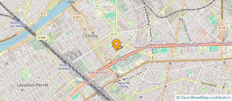 localisation de l'entreprise SYND COPRO 5 B R FOUQUET à CLICHY