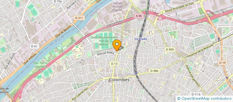 localisation de l'entreprise SYND COPRO 5 BD COUBERTIN COLOMBES à COLOMBES