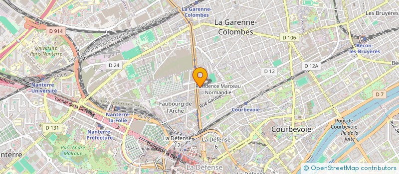 localisation de l'entreprise SYND COPRO 5 IMP EMILE DECHANEL à COURBEVOIE