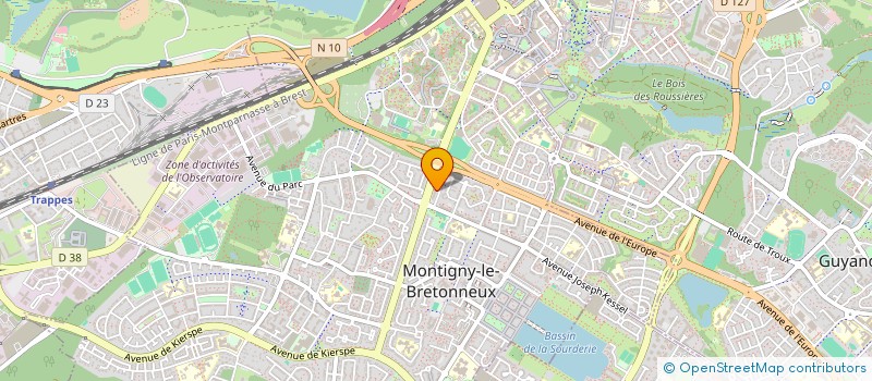 localisation de l'entreprise SYND COPRO 5 R DU QUEYRAS  MONTIGNY LE BRETONNEUX