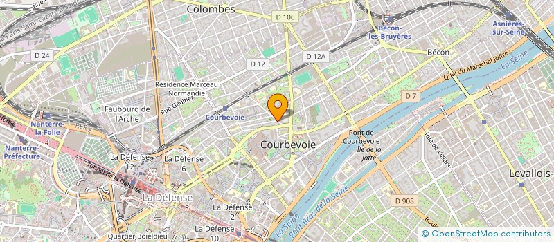 localisation de l'entreprise SYND COPRO 5 R JEAN PIERRE TIMBAUD à COURBEVOIE