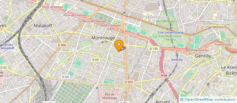 localisation de l'entreprise SYND COPRO 5 R LOUIS ROLLAND  MONTROUGE