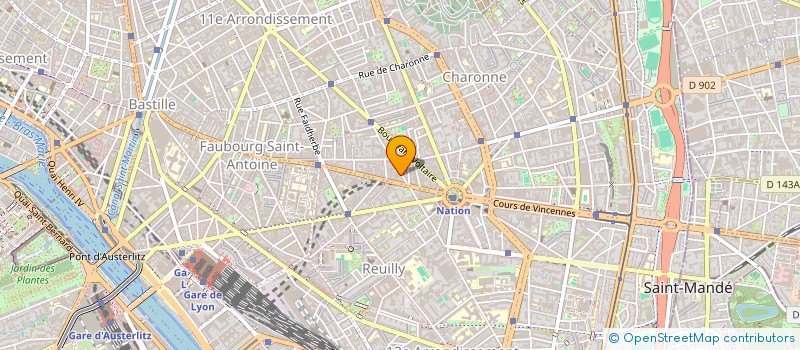 localisation de l'entreprise SYND COPRO 5 RUE DES BOULETS  PARIS
