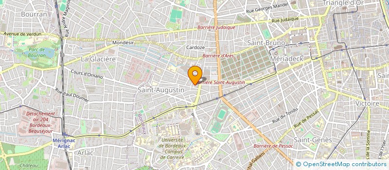 localisation de l'entreprise SYND COPRO 5 RUE DES MARRONNIERS  BORDEAUX