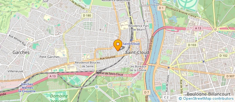 localisation de l'entreprise SYND COPRO 5 RUE EMILE VERHAEREN à SAINT-CLOUD