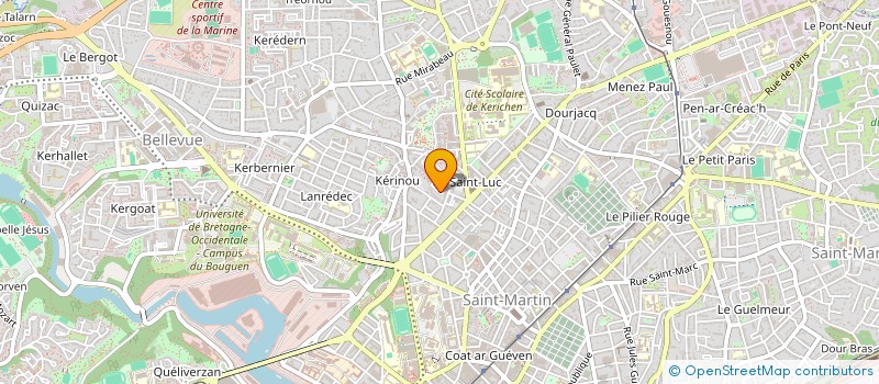 localisation de l'entreprise SYND COPRO 5 RUE FRANCOIS MAURIAC à BREST