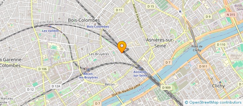 localisation de l'entreprise SYND COPRO 50-52 AV EUGENE FLACHAT  ASNIERES-SUR-SEINE