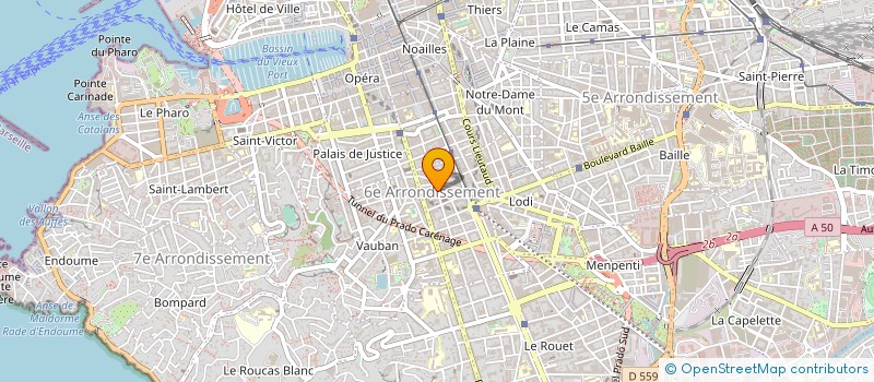 localisation de l'entreprise SYND COPRO 50 RUE EDMOND ROSTAND à MARSEILLE