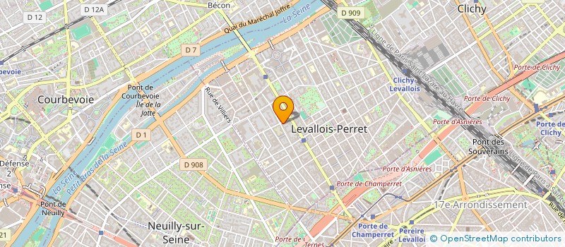 localisation de l'entreprise SYND COPRO 50 RUE KLEBER à LEVALLOIS-PERRET