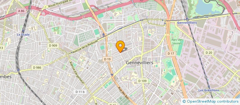 localisation de l'entreprise SYND COPRO 51 R COUTURE AUXERRE  GENNEVILLIERS