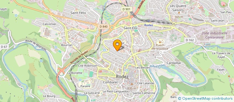 localisation de l'entreprise SYND COPRO 51 RUE CARNUS  RODEZ