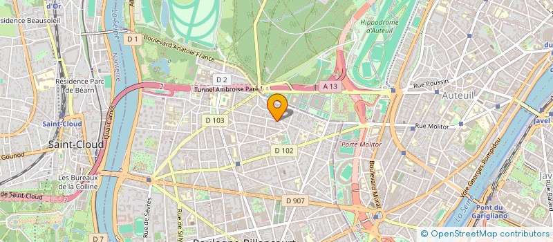 localisation de l'entreprise SYND COPRO 52 RUE DE LA ROCHEFOUCAULD à BOULOGNE-BILLANCOURT