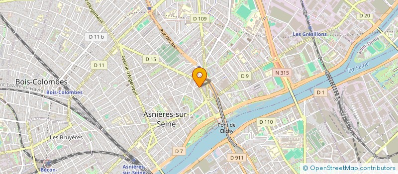 localisation de l'entreprise SYND COPRO 53 BD VOLTAIRE  ASNIERES-SUR-SEINE