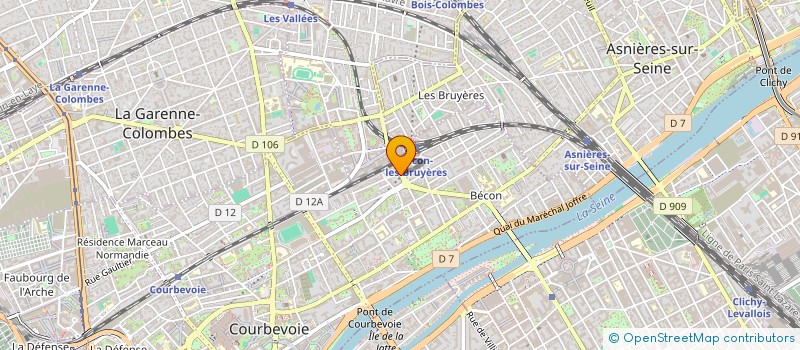 localisation de l'entreprise SYND COPRO 53 R E.CAVELL & 46 R LOUVAIN à COURBEVOIE