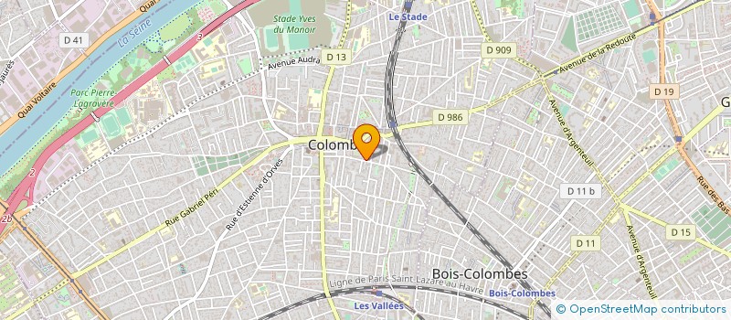 localisation de l'entreprise SYND COPRO 53 R MAL JOFFRE à COLOMBES