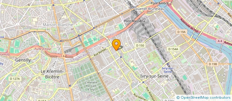 localisation de l'entreprise SYND COPRO 54 AV MAURICE THOREZ à IVRY-SUR-SEINE