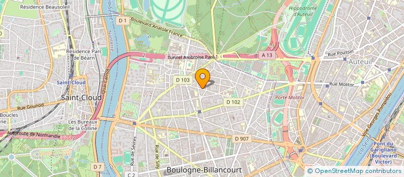 localisation de l'entreprise SYND COPRO 54 B R TILLEULS à BOULOGNE-BILLANCOURT