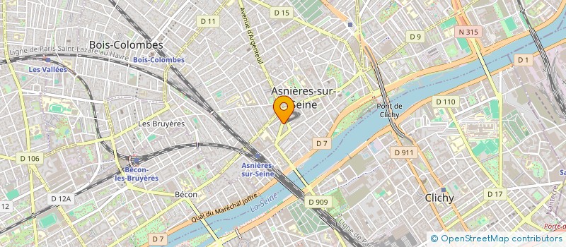 localisation de l'entreprise SYND COPRO 56-58 DE GAULLE 35 R GALLIENI  ASNIERES-SUR-SEINE