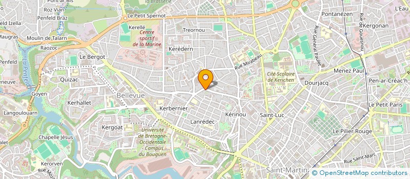 localisation de l'entreprise SYND COPRO 56 RUE CDT DROGOU à BREST