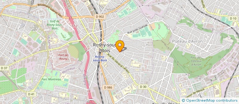 localisation de l'entreprise SYND COPRO 56 RUE ROCHEBRUNE à ROSNY-SOUS-BOIS