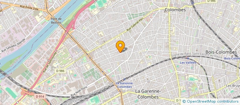 localisation de l'entreprise SYND COPRO 57-63 RUE MOSLARD A COLOMBES  COLOMBES