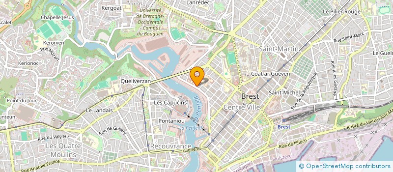 localisation de l'entreprise SYND.COPRO.57 BD JEAN MOULIN  BREST