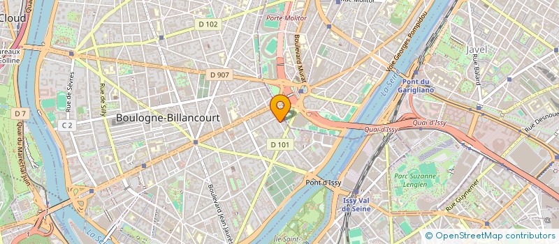 localisation de l'entreprise SYND COPRO 58 60 RUE DES PEUPLIERS à BOULOGNE-BILLANCOURT