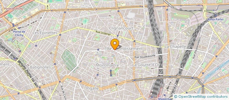 localisation de l'entreprise SYND COPRO 58 RUE CUSTINE PARIS 18  PARIS