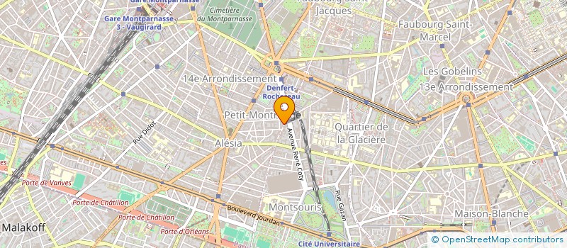 localisation de l'entreprise SYND COPRO 58 RUE DE LA TOMBE ISSOIRE  PARIS