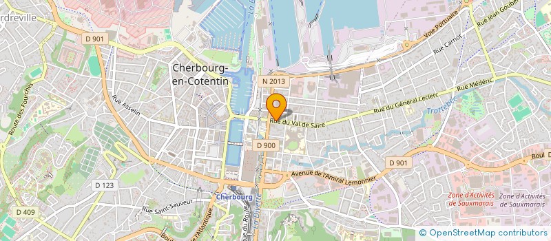 localisation de l'entreprise SYND COPRO 59 61 RUE DU VAL DE SAIRE  CHERBOURG-EN-COTENTIN