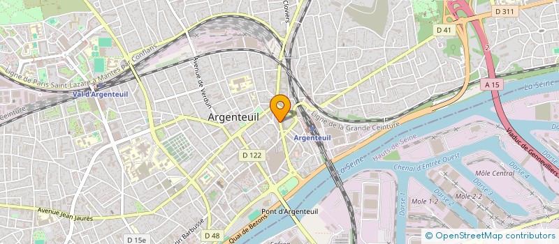 localisation de l'entreprise SYND COPRO 59 R A. LABRIERE ARGENTEUIL  ARGENTEUIL