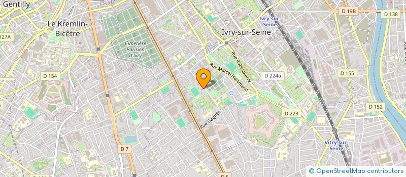 localisation de l'entreprise SYND COPRO 6.8 RUE GASTON MONMOUSSEAU à IVRY-SUR-SEINE