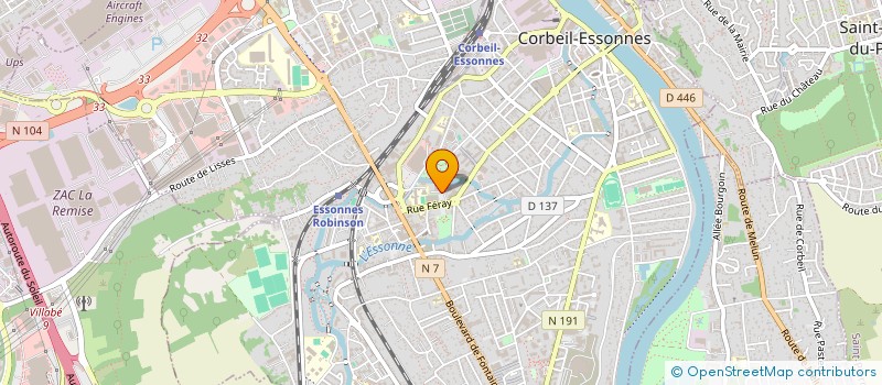 localisation de l'entreprise SYND COPRO 6 ALL GRANDS ARBRES à CORBEIL-ESSONNES