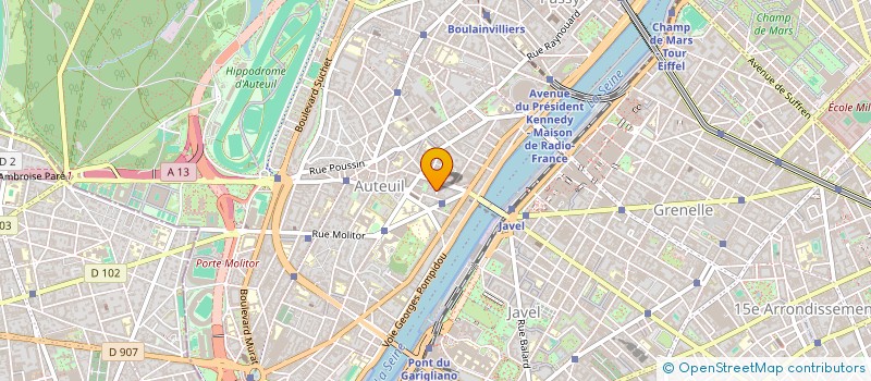 localisation de l'entreprise SYND. COPRO 6 AV LEON HEUZEY - PARIS 16  PARIS