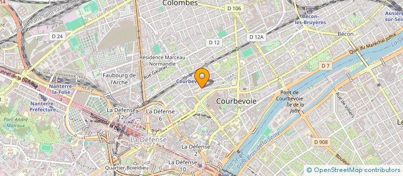 localisation de l'entreprise SYND COPRO 6 RUE ADAM LEDOUX à COURBEVOIE