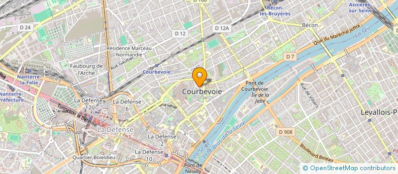 localisation de l'entreprise SYND COPRO 6 RUE ALBERT SIMONIN à COURBEVOIE