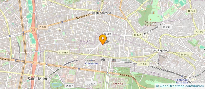 localisation de l'entreprise SYND COPRO 6 RUE DIDEROT à VINCENNES
