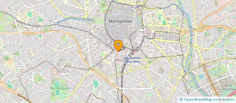 localisation de l'entreprise SYND COPRO 6 RUE GENERAL LAFON à MONTPELLIER