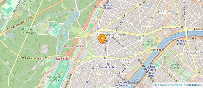 localisation de l'entreprise SYND COPRO 6 RUE OCTAVE FEUILLET  PARIS