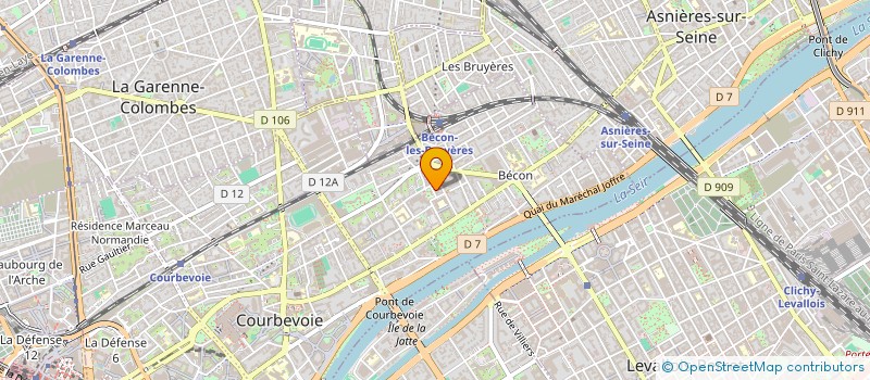 localisation de l'entreprise SYND COPRO 6 RUE VILLEBOIS MAREUIL à COURBEVOIE